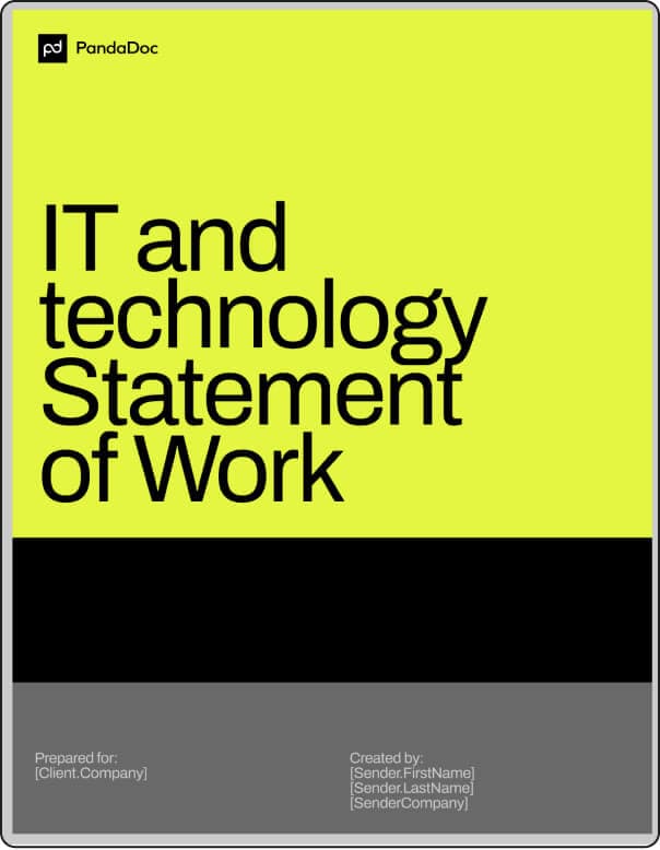 IT and technology SOW template