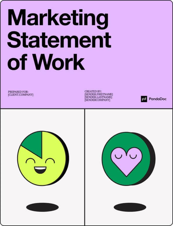 Marketing statement of work template