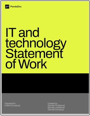 IT and technology statement of work template